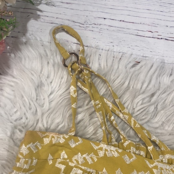 Anthropologie Yellow Asymmetrical Sleeveless Blouse - Picture 10 of 10